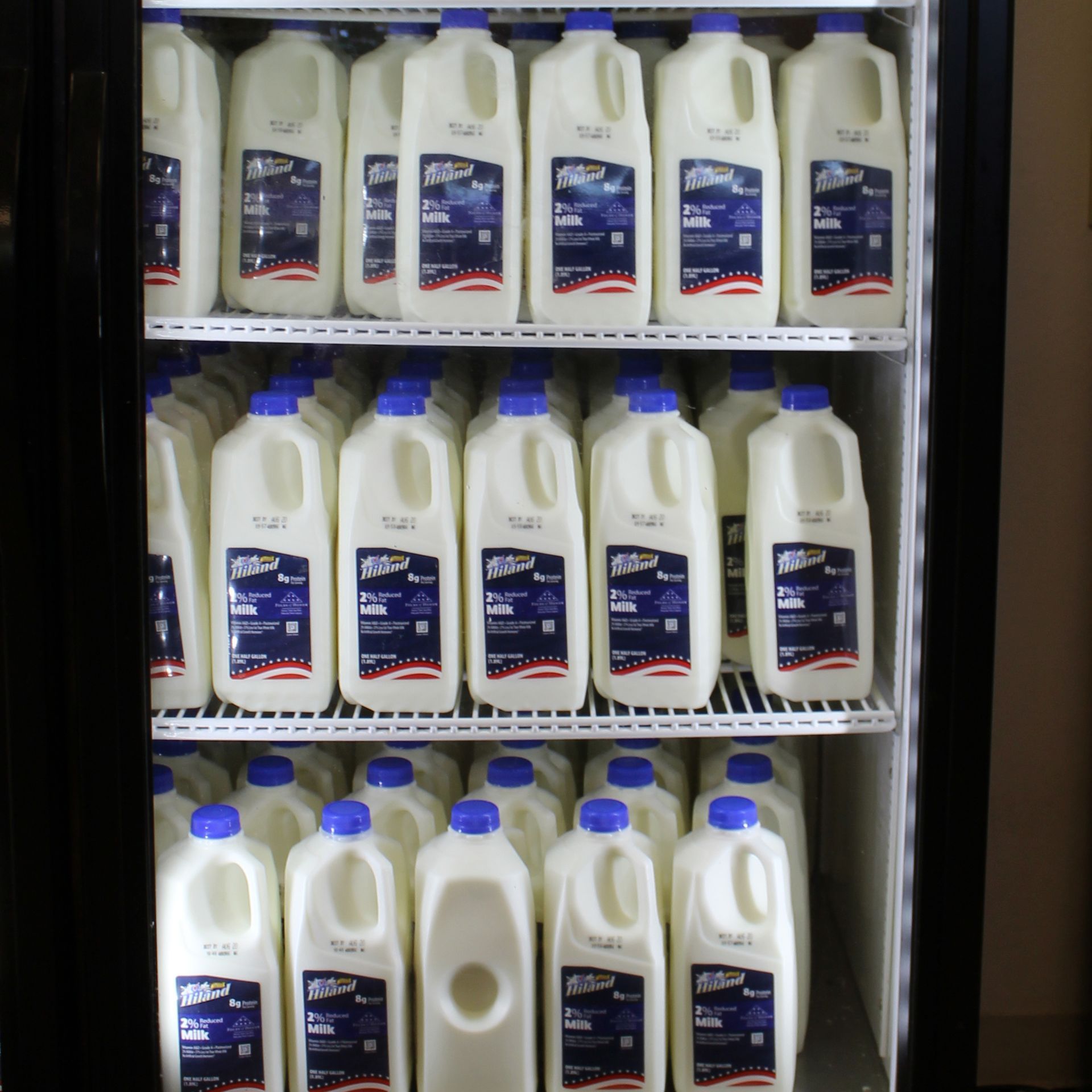 Fresh milk in stock