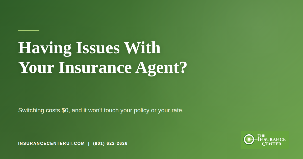 Insurance agent issues blog header for The Insurance Center in Farr West, Utah
