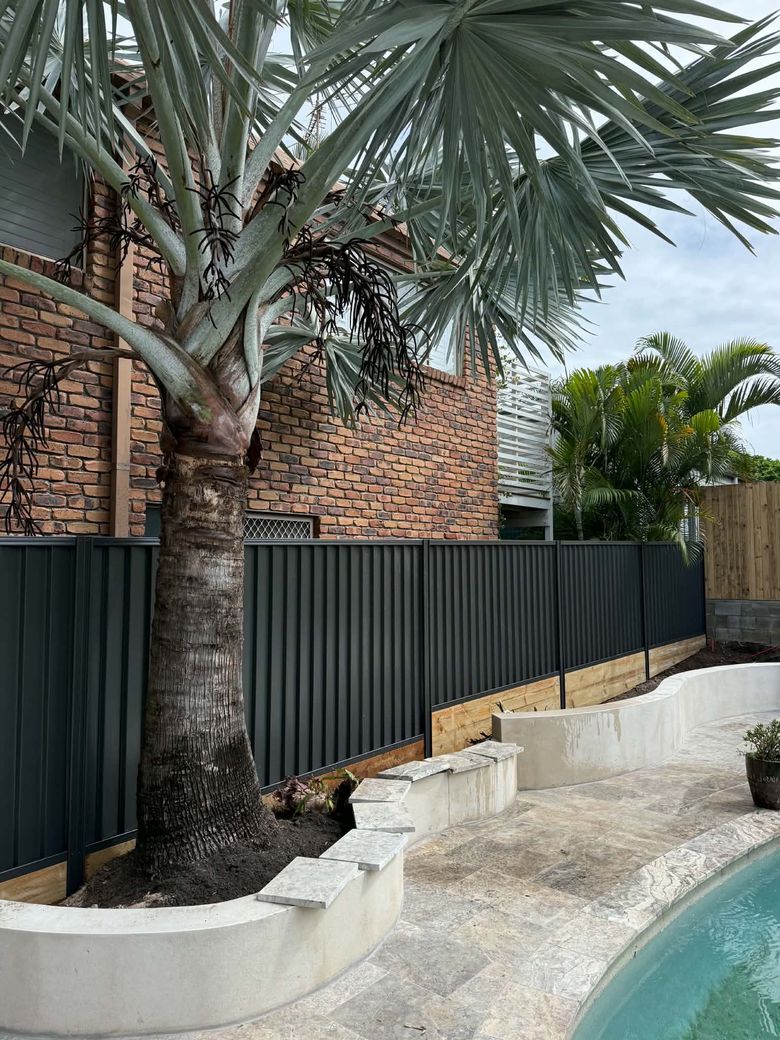 Colorbond fencing installed by a Gold Coast fencing contractor 