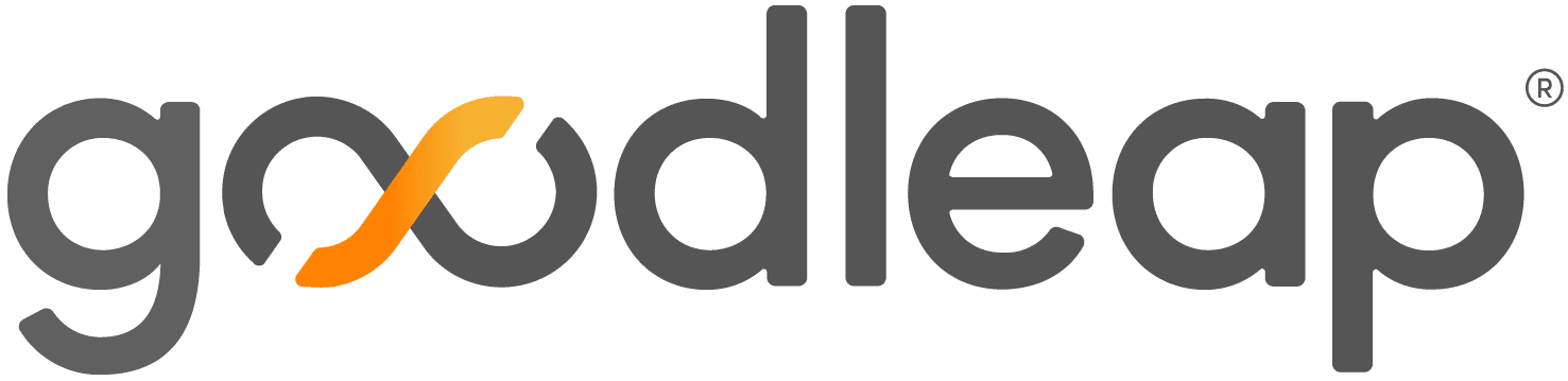 The GoodLeap company logo, featuring the word