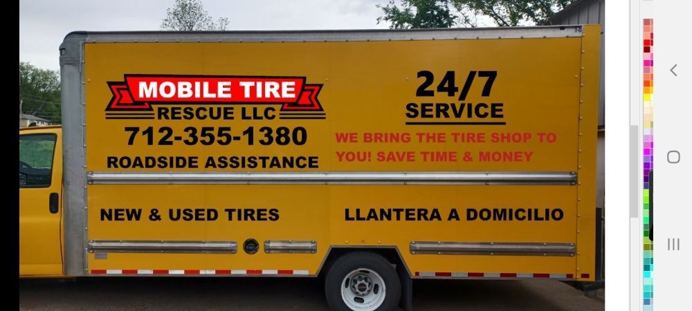 Yellow truck with 