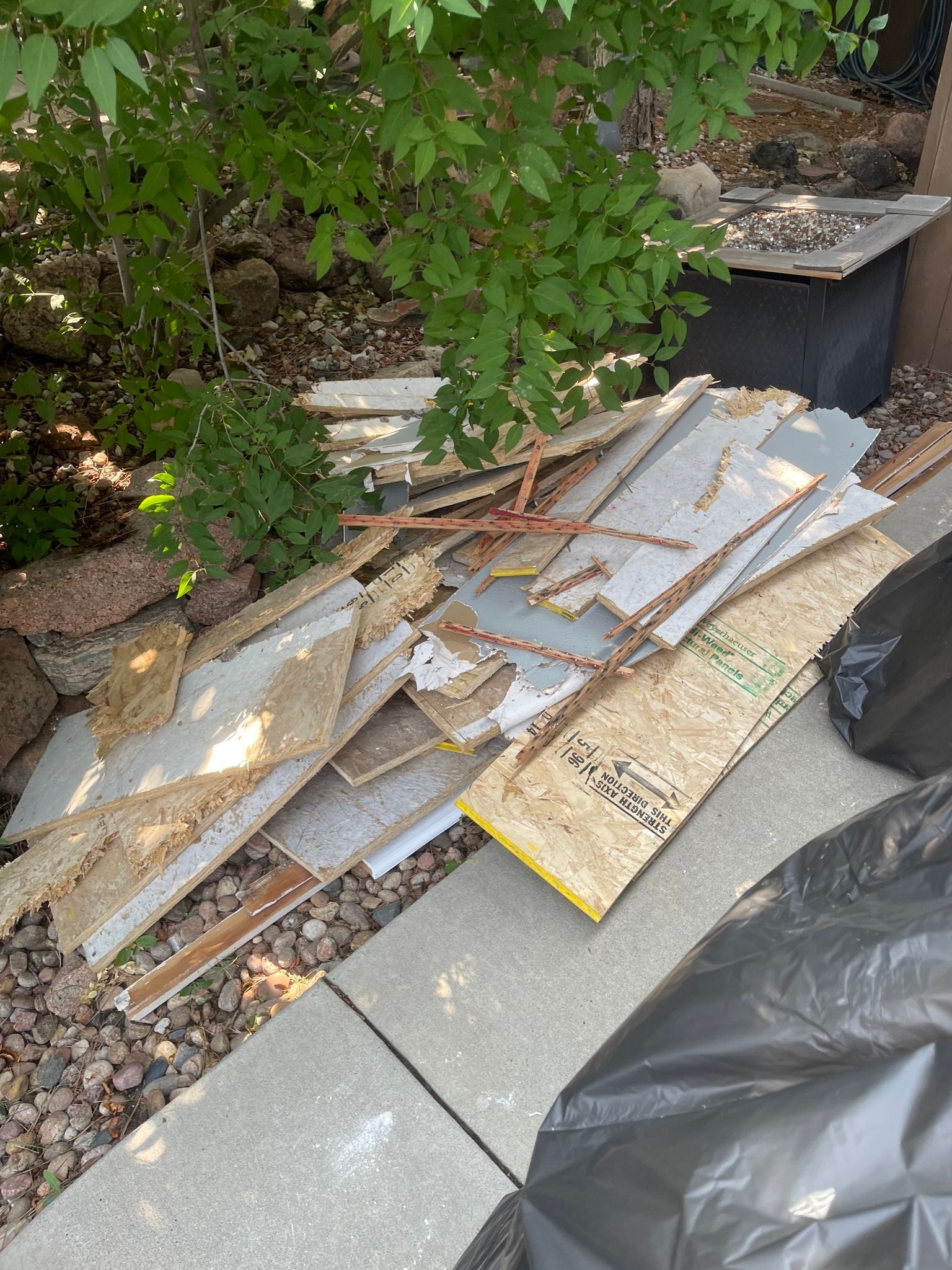 construction debris