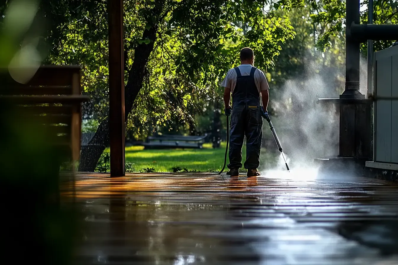 Pressure Washing House

