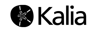 Logo circulaire noir avec une fleur blanche et le texte