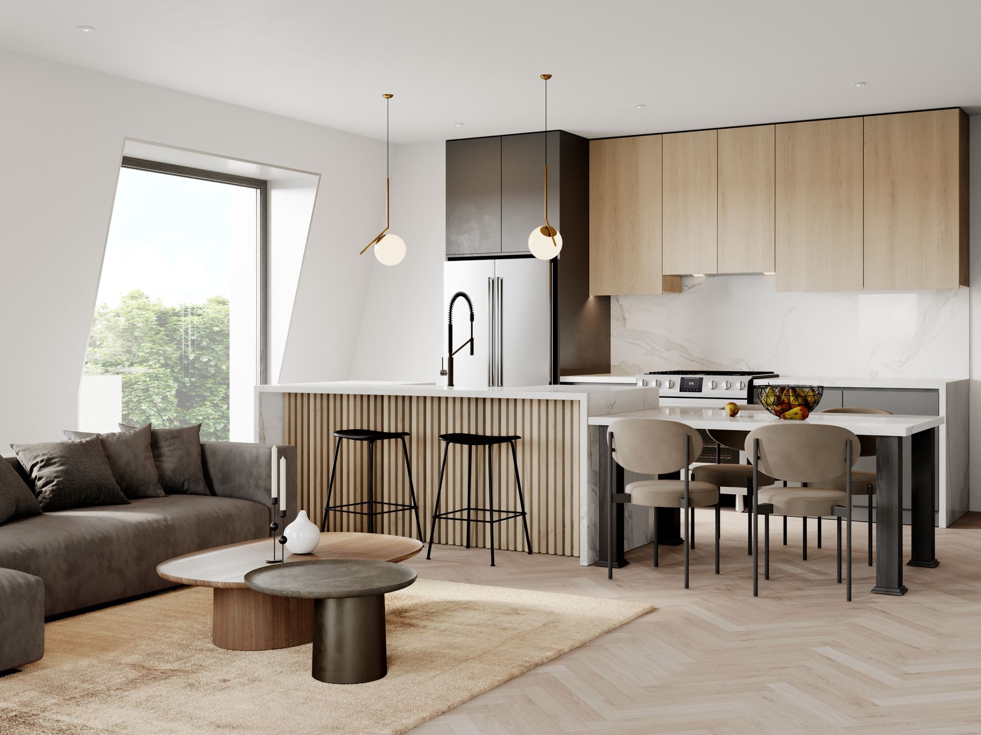 unit 11 kitchen view 22crownst