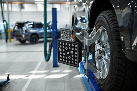 Vehicle receiving ADAS calibration | Euro Auto Tech & Smog