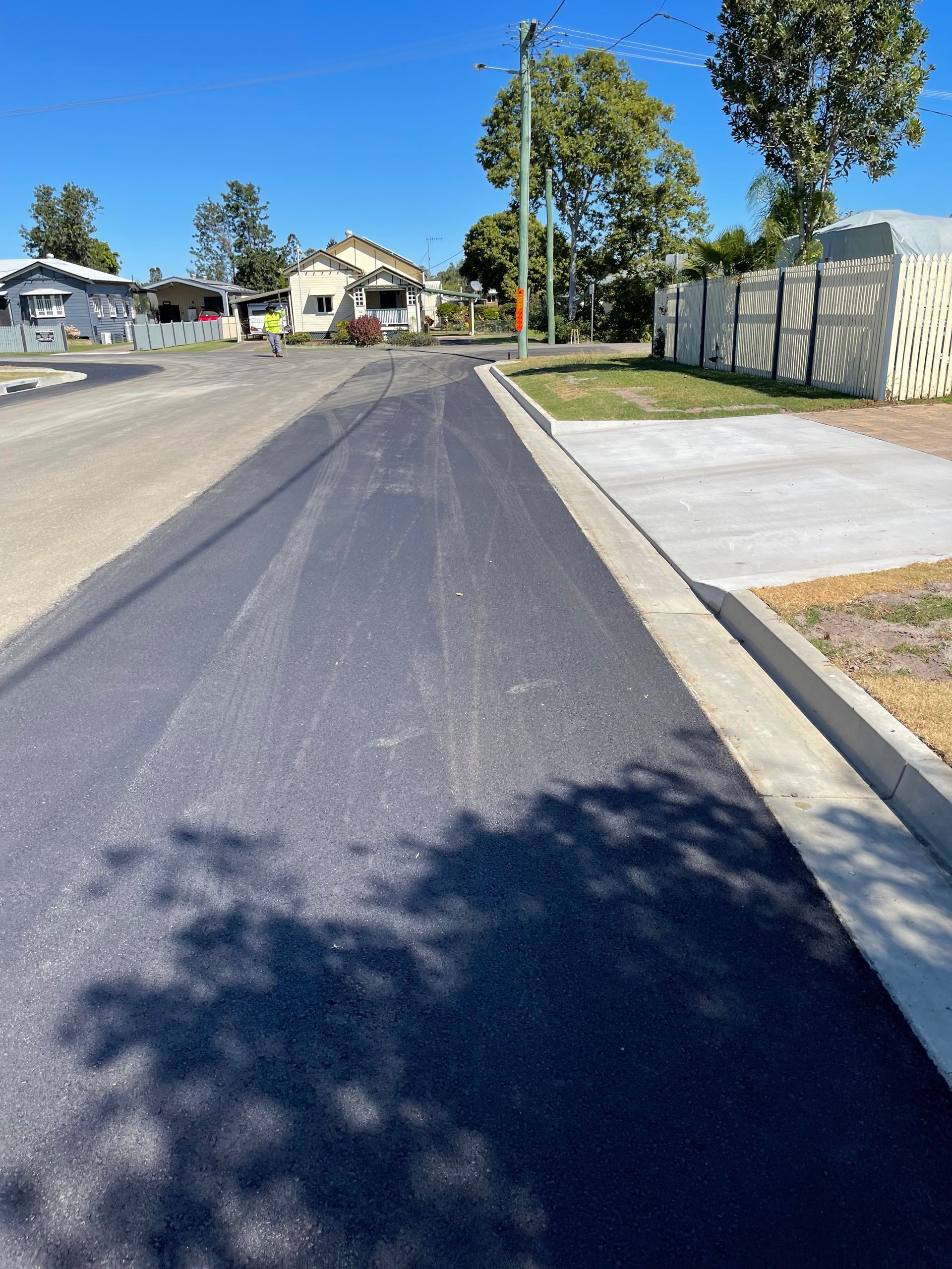 Fresh Asphalt on a trail — Appian Roads In Urangan, QLD