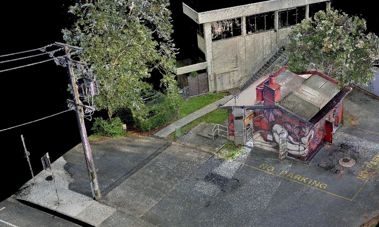 Point Cloud model of a Dry Well Sewer Pimp Station
