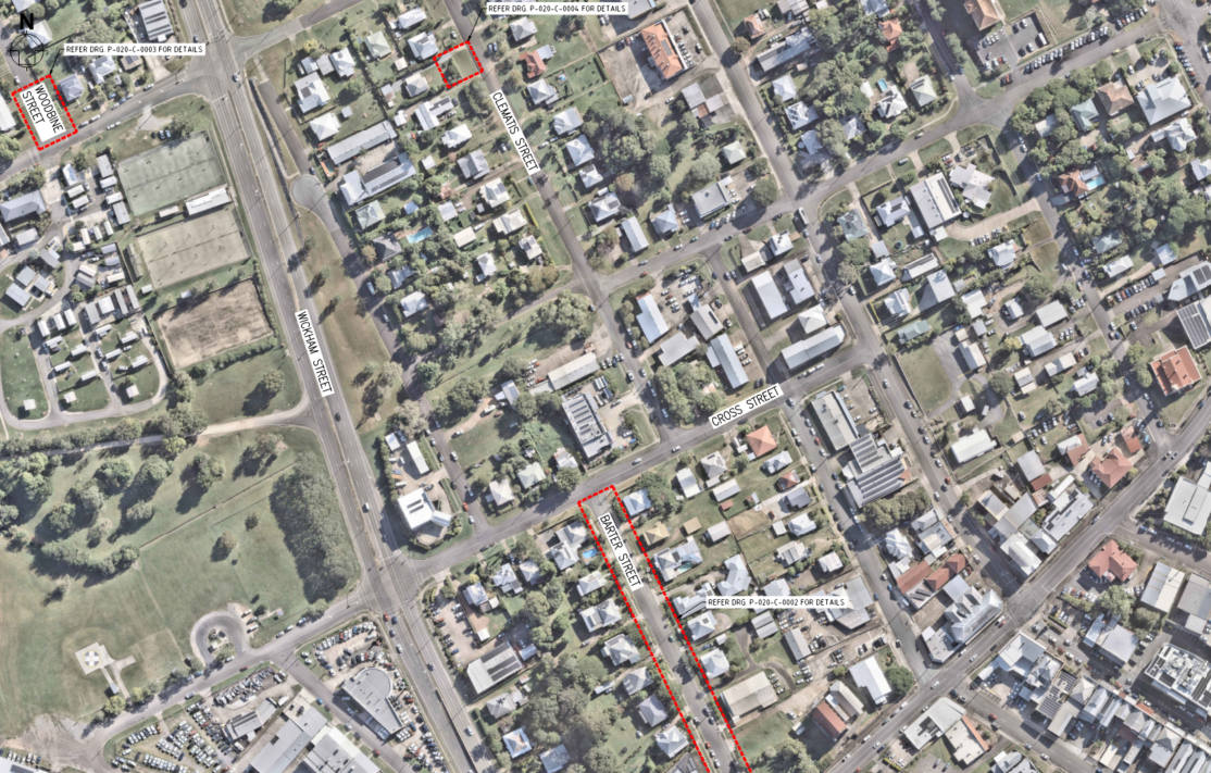 Design areas for project in Gympie