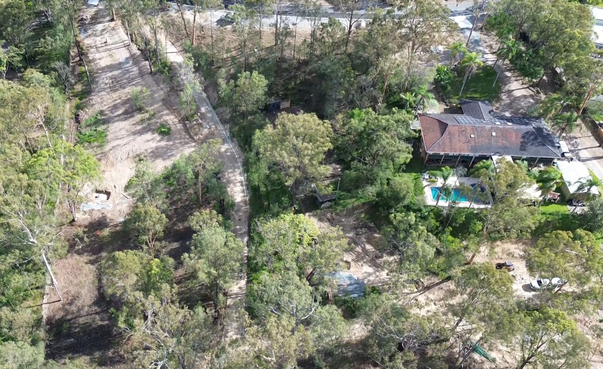 Drone image of our construction site