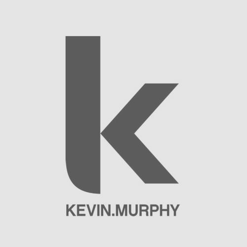 Gray Kevin.Murphy logo with stylized lowercase “k” and the brand name below