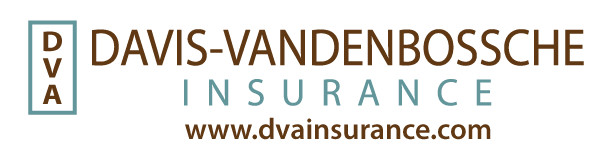 A logo for davis-vandenbossche insurance is shown