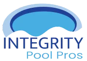 Integrity Pool Pros logo in blue with stylized pool arch