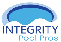 Integrity Pool Pros logo in blue with stylized pool arch