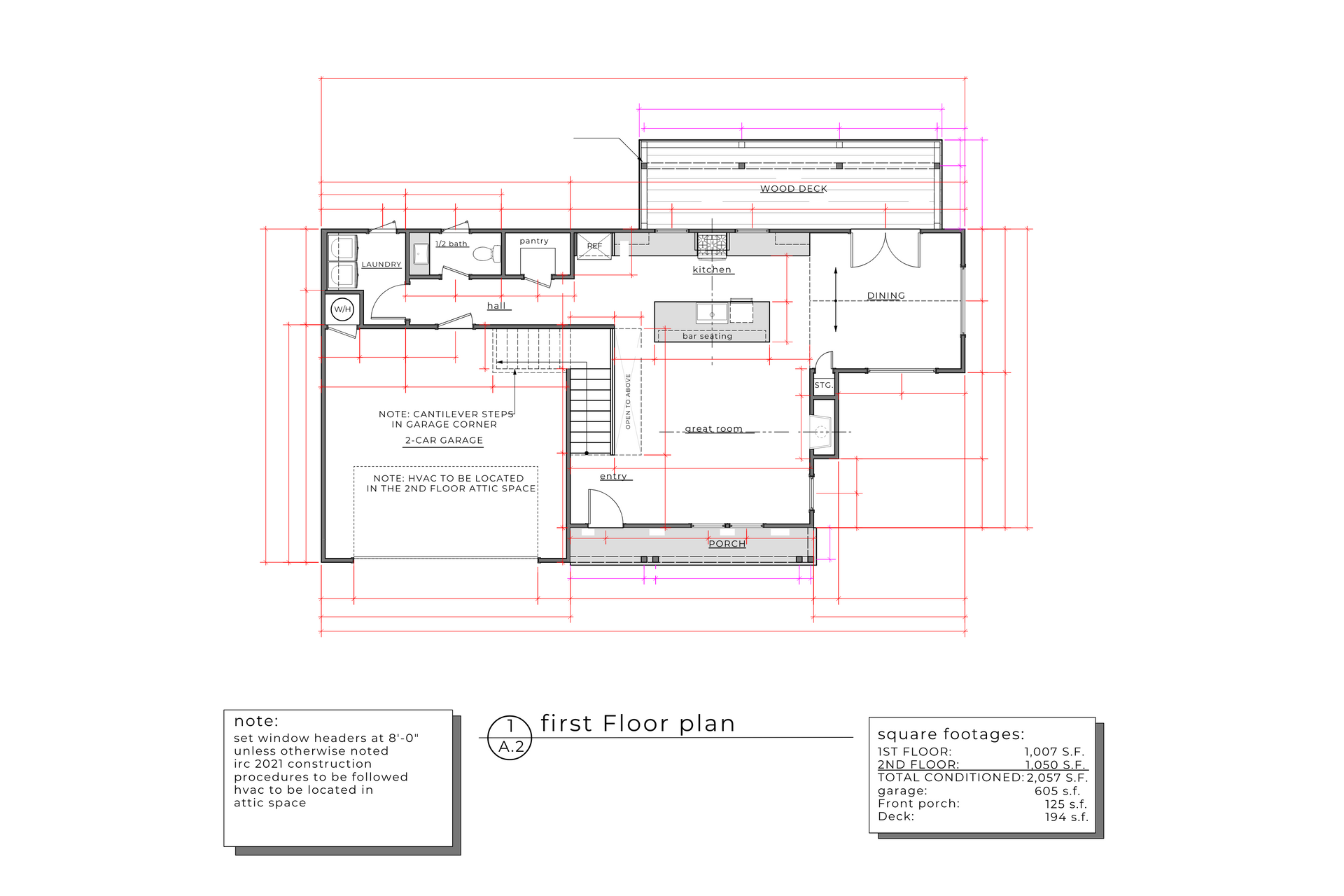 Architectural floor plan labeled
