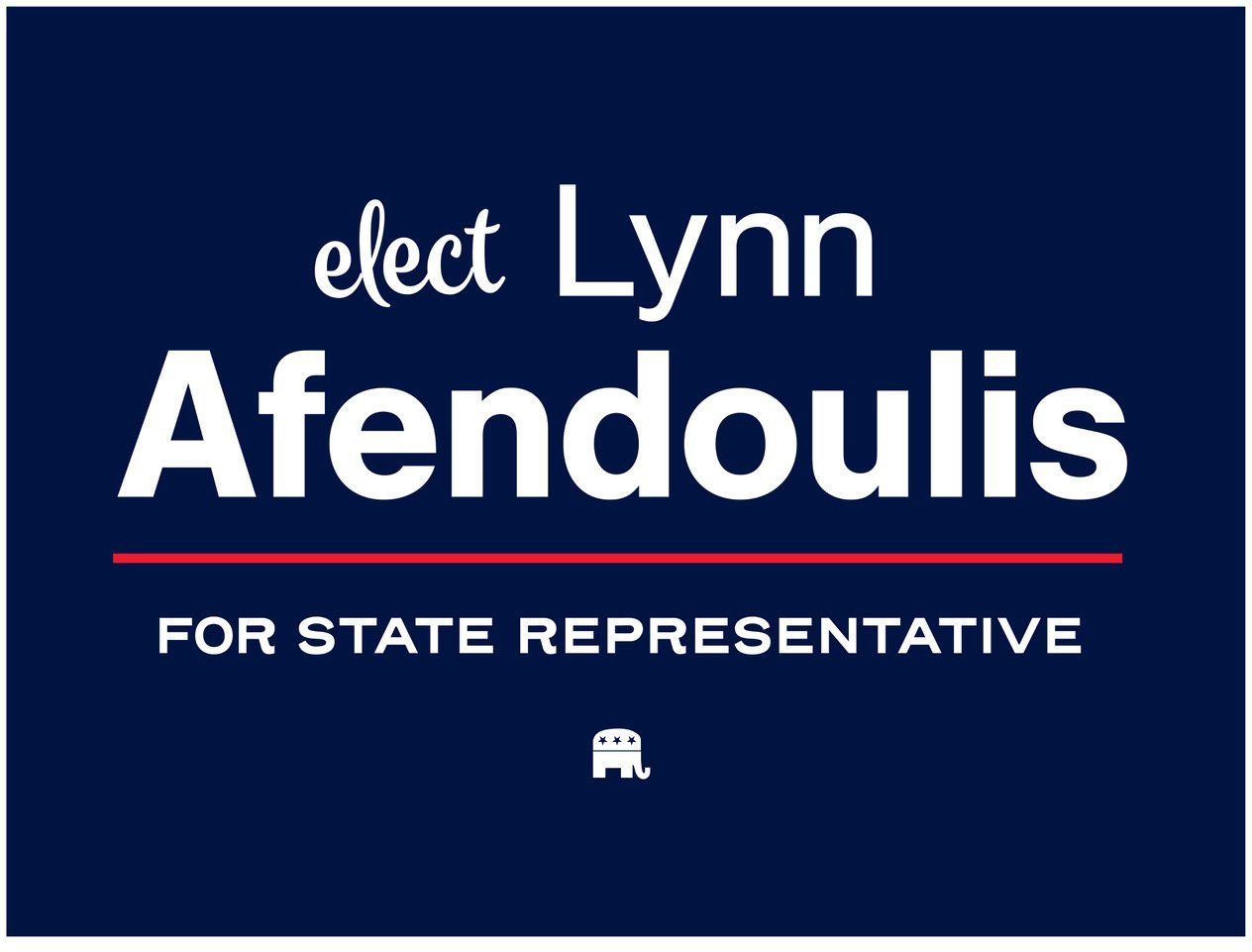 Political campaign sign: