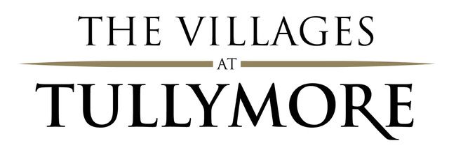 The Villages at Tullymore logo with text in black and gold.
