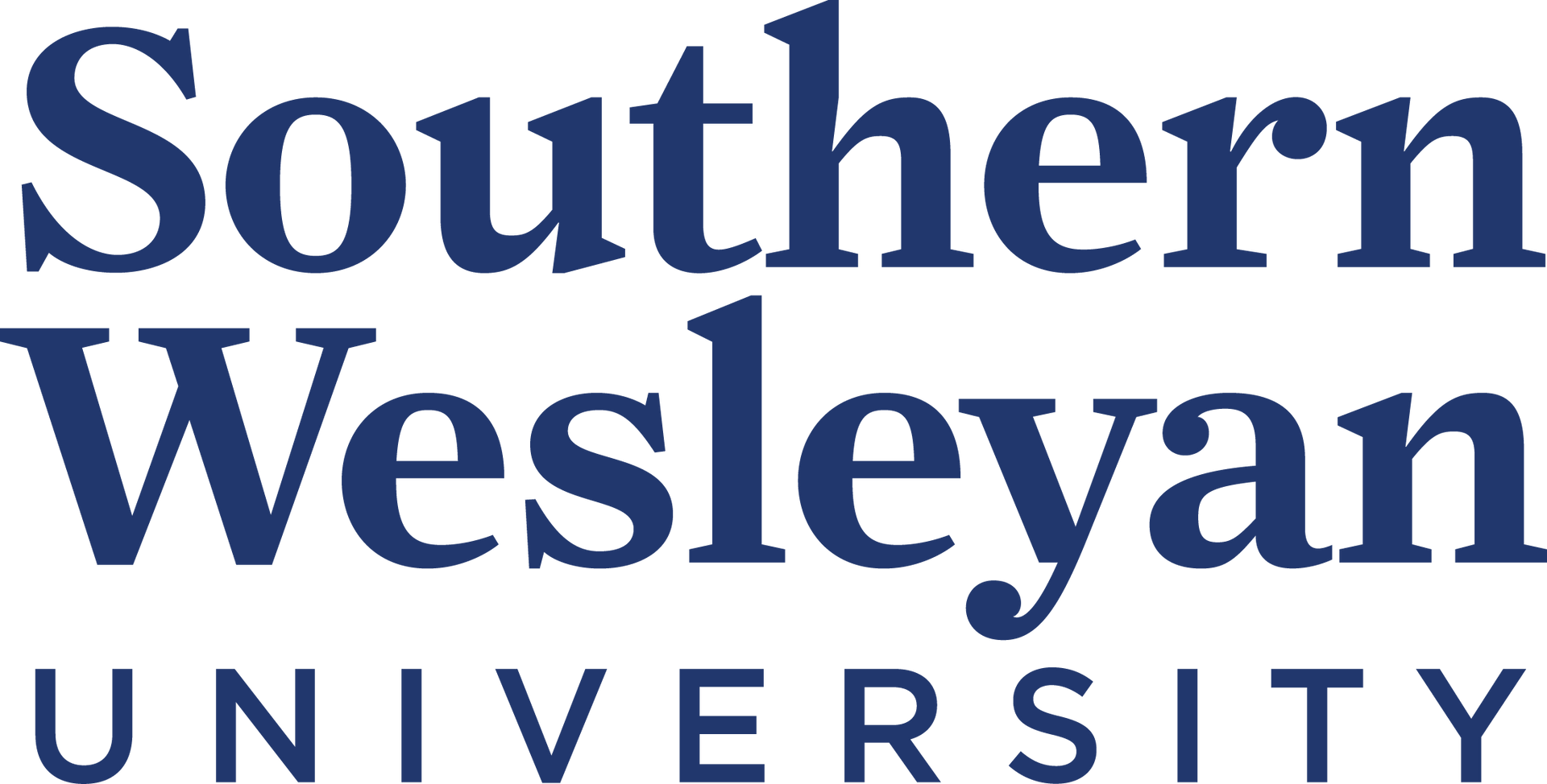 Southern Wesleyan University logo in dark blue text.