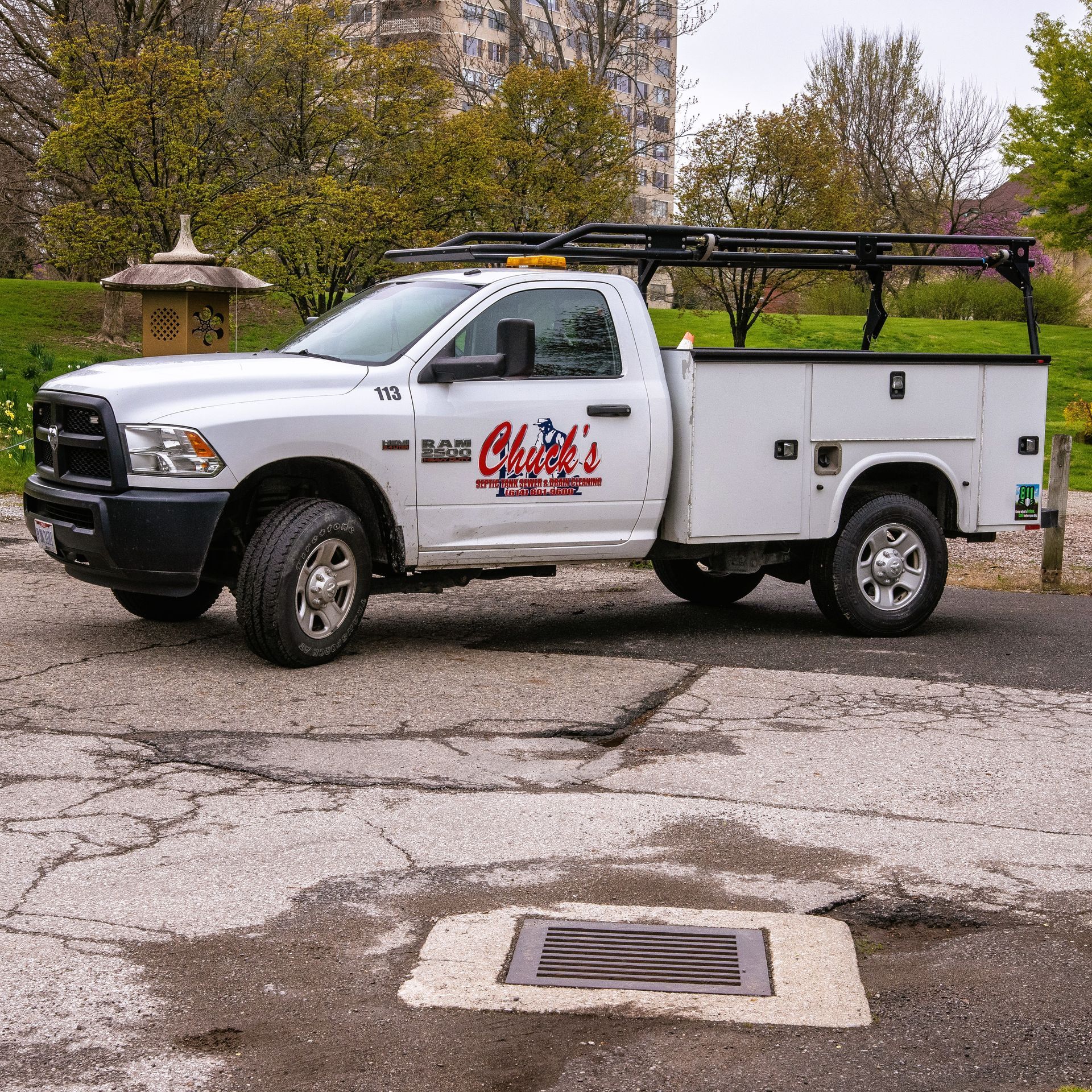 A Machine Carrying a Concrete Pipe | Grove City, OH | CST Utilities