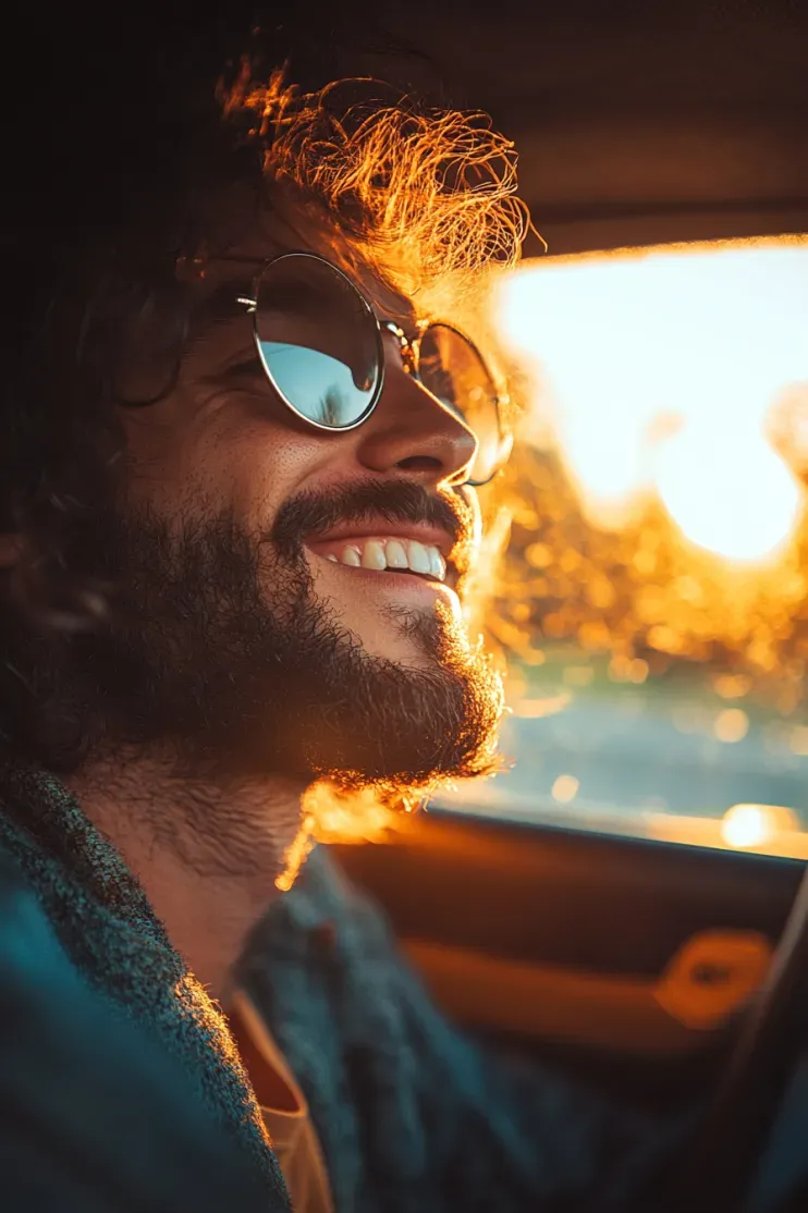 Car seats with open sunroof