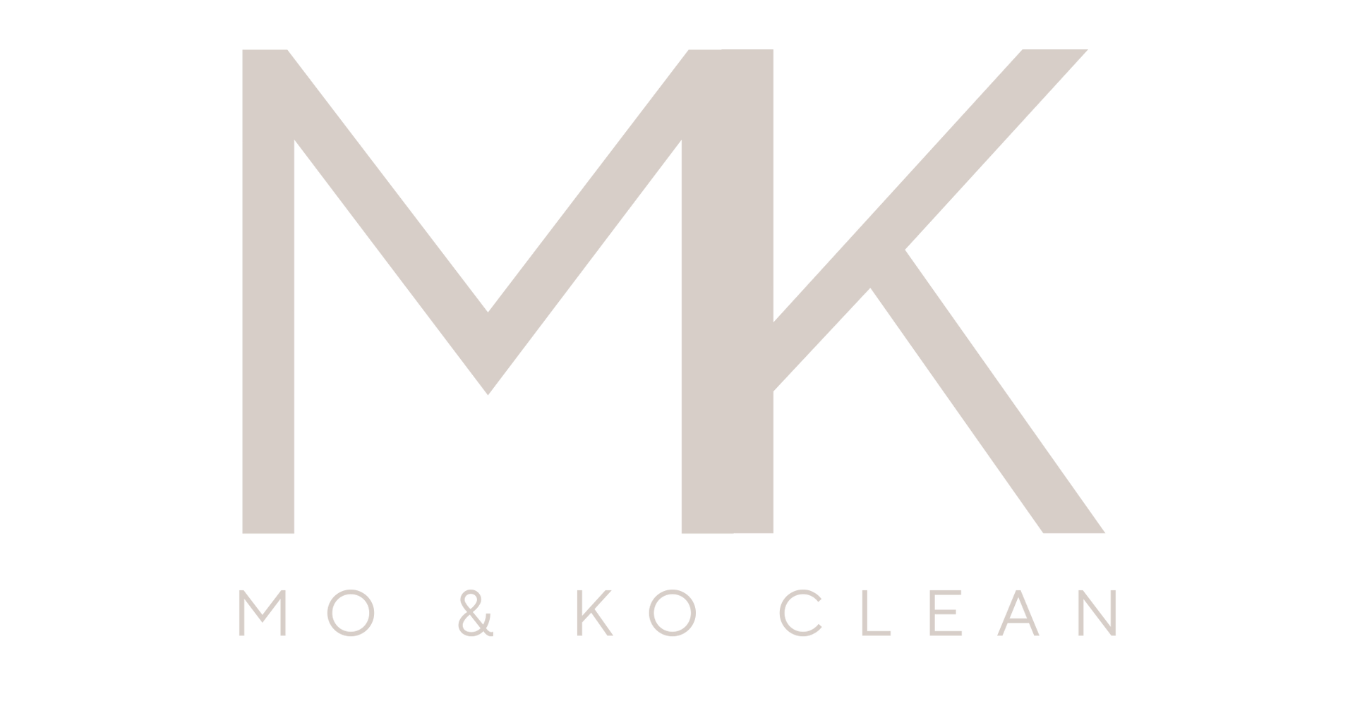 Mo & Ko Clean logo in beige – local family-owned cleaning service in Kurri Kurri