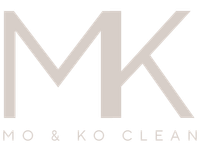 Mo & Ko Clean logo in beige – local family-owned cleaning service in Kurri Kurri