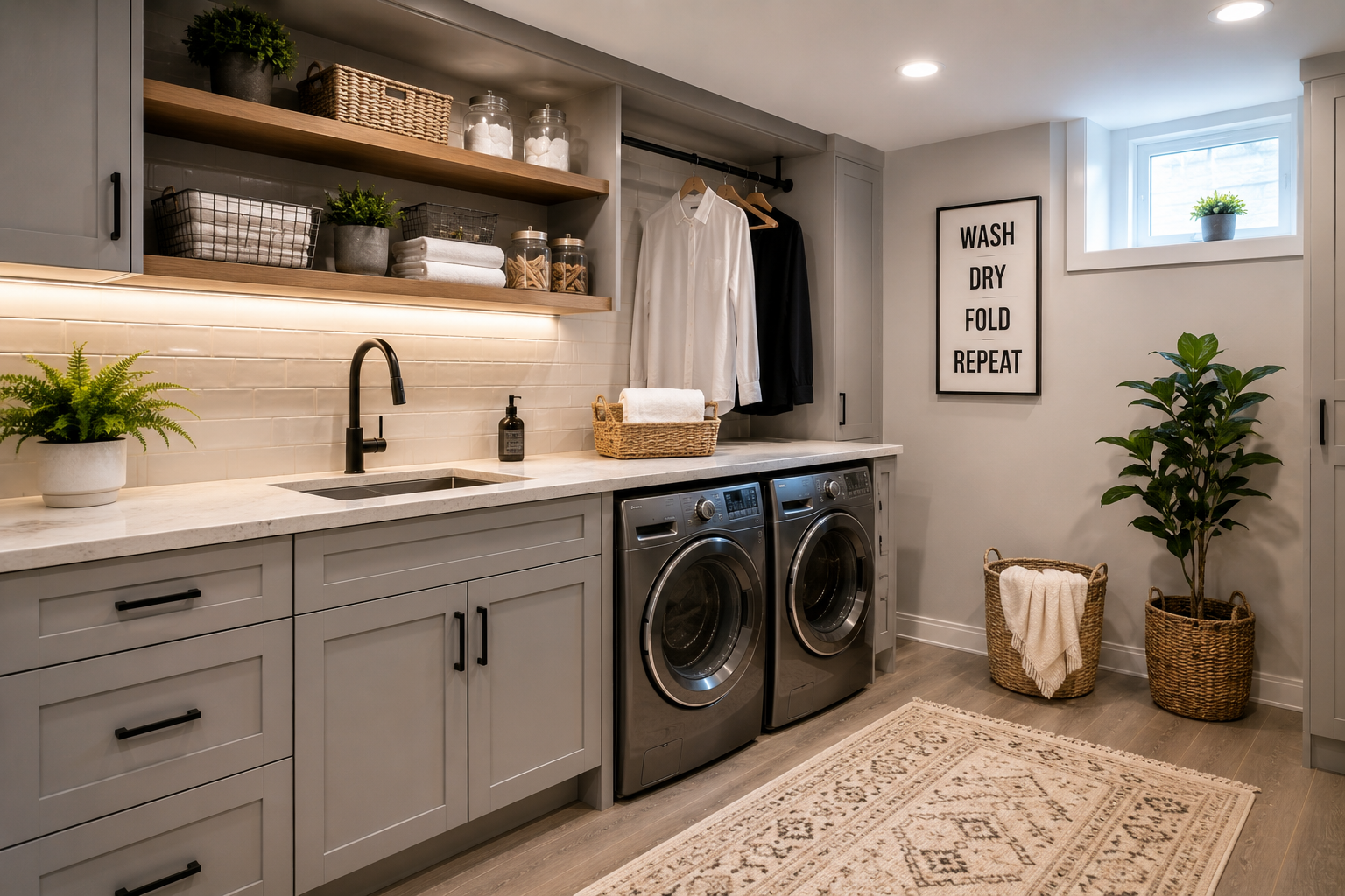 Basement Laundry Room Ideas That Make Everyday Life Easier