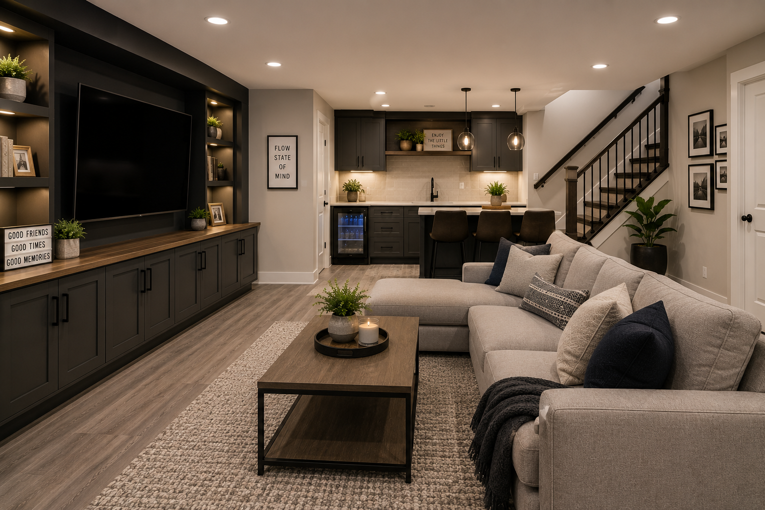 Low Maintenance Basement Design Ideas for Ontario Homes