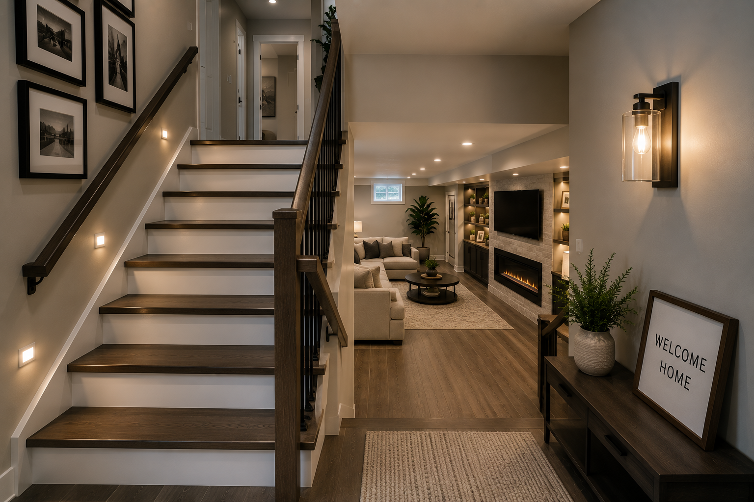 Basement Staircase Ideas for a Better First Impression