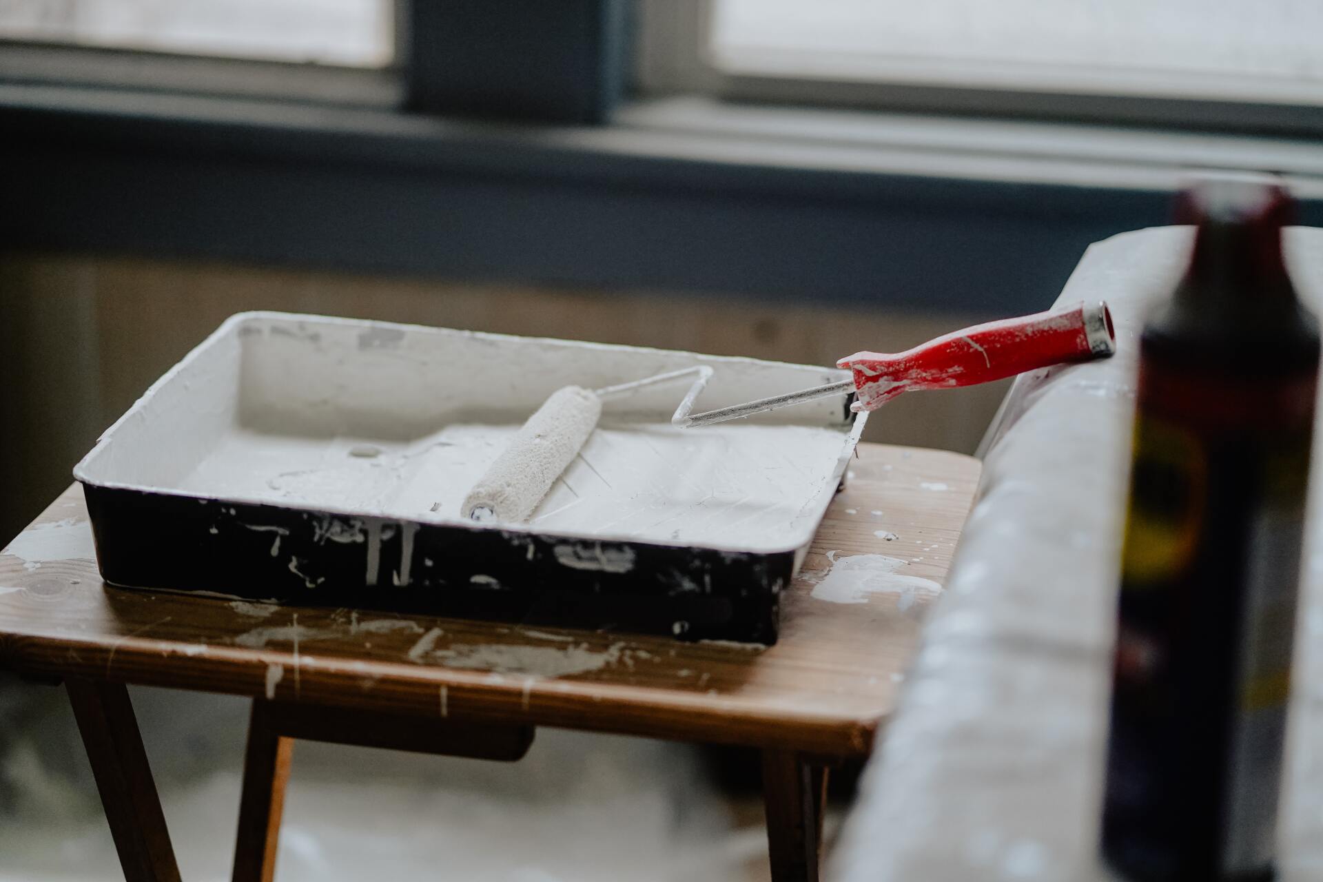 paint brush roller for basement renovation