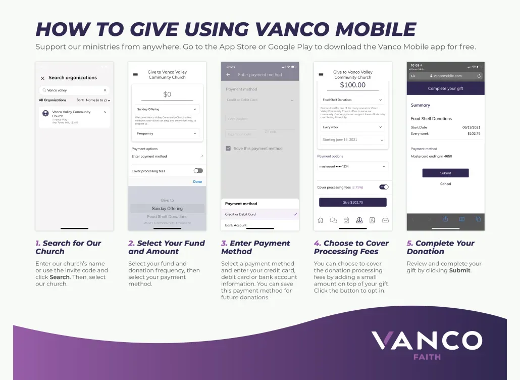 VANCO MOBILE FAITH VANCO MOBILE FAITH