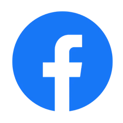 Facebook logo: white