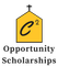 The logo for C Squared Opportunity scholarships has a yellow house with a cross on top of it.