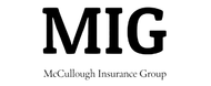 MIG logo with "McCullough Insurance Group" text below in black.