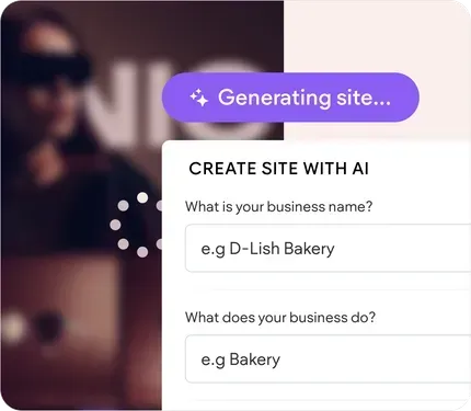 create website using AI