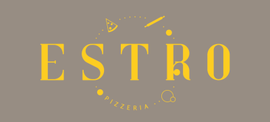 Un logo per un ristorante chiamato estro pizzeria