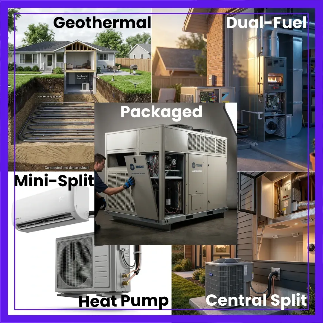 combination of different hvac systems for hvac for dummies guide