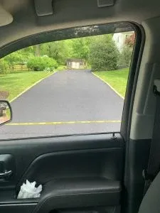 Paved asphalt driveway, Allstate Paving.