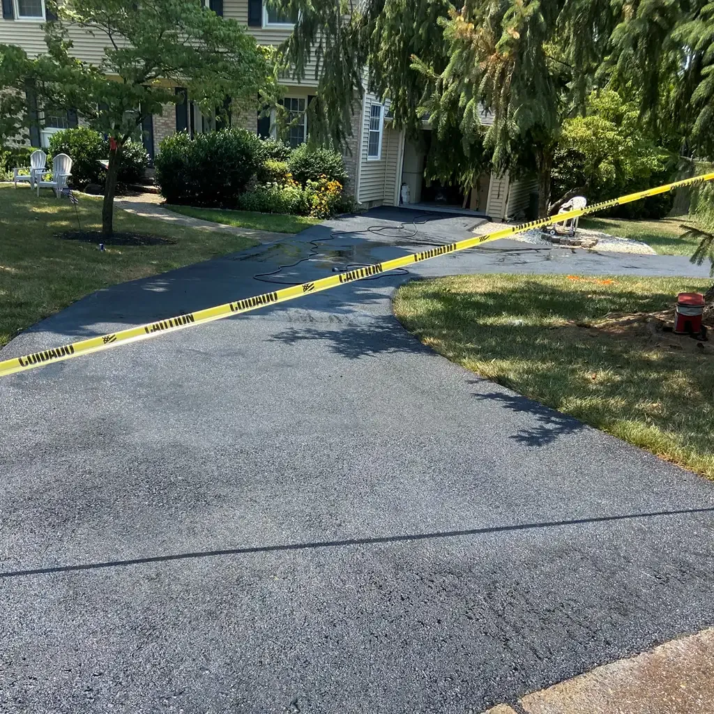 Allstate Paving of PA asphalt driveway project highlighting quality paving in Downingtown, Villanova, and West Chester, PA.