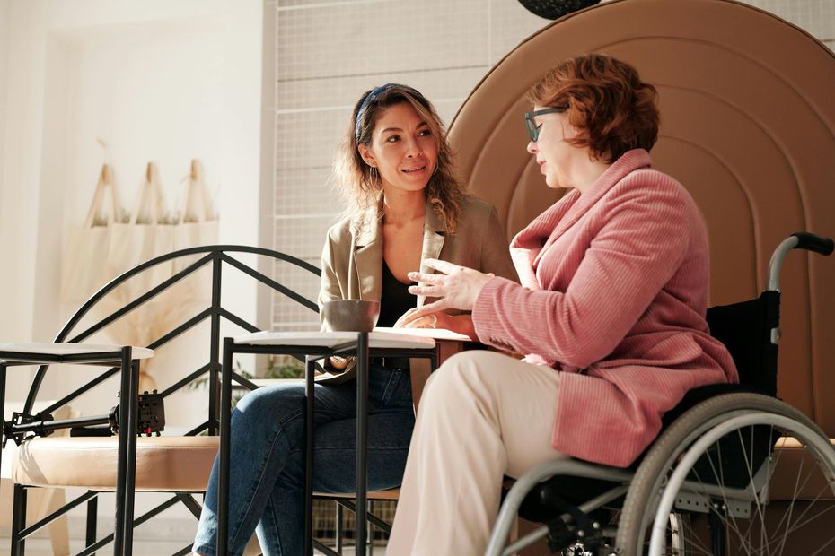Image of a speech pathologist w