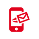 Smartphone rosso