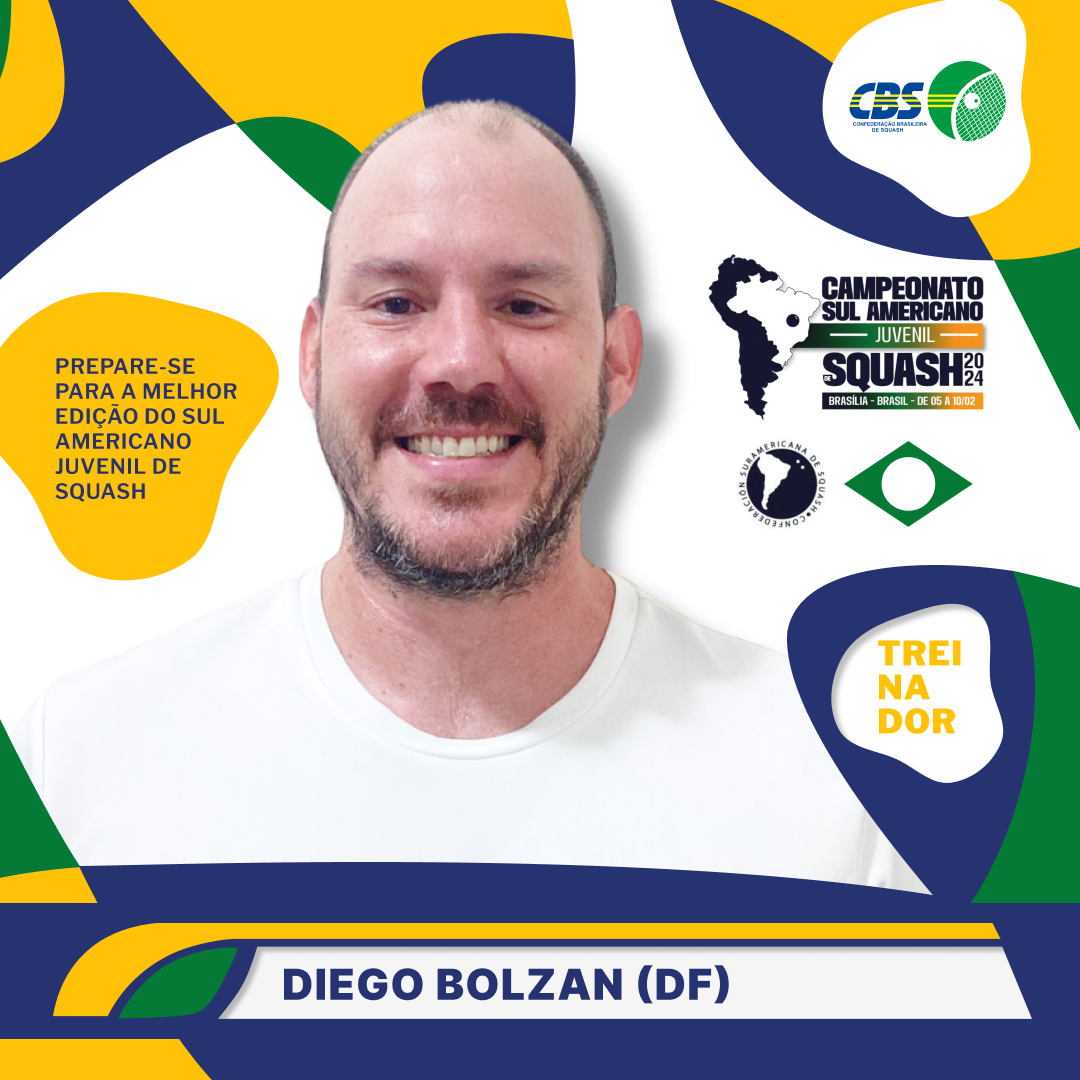 Uma foto de um homem com o nome diego bolzan nela