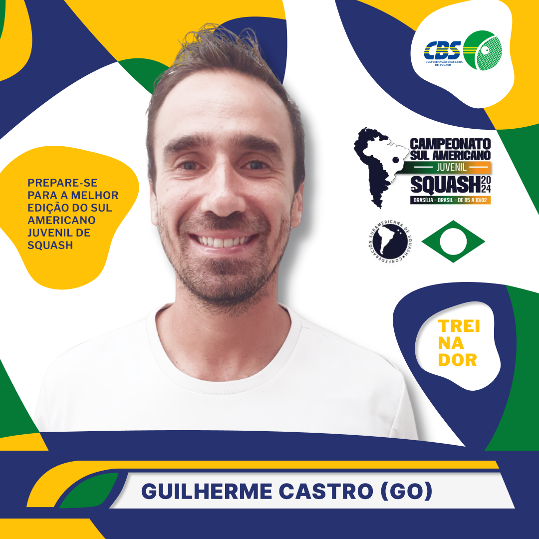 Uma foto de um homem com o nome guilherme castro nela