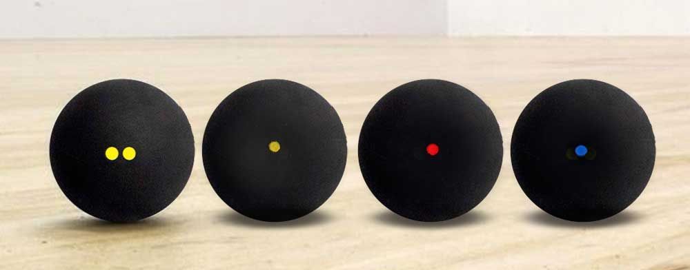 tipo de bolas de squash