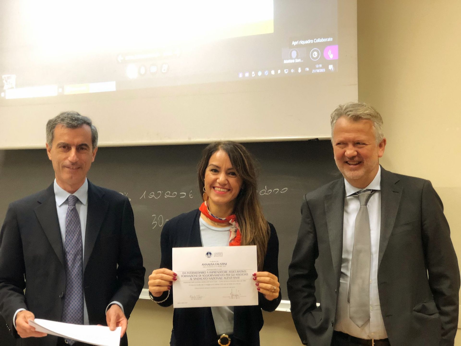 Faustini riceve un premio 2 - Assicurazioni Faustini Frosinone
