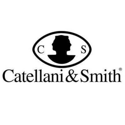 Logo di Catellani & Smith in nero con silhouette ovale e iniziali C e S