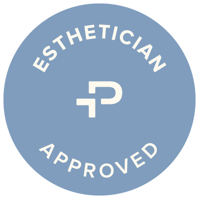 A certified face reality acne expert logo on a white background