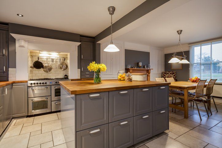 Modern Luxury Grey and White Kitchen | Romeoville, IL