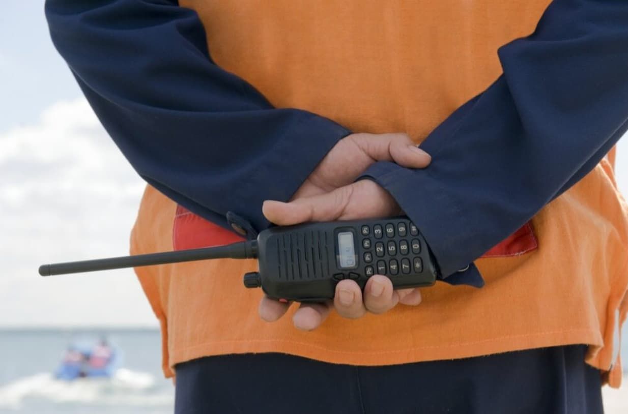 A Man With Walkie Talkie — Capricorn Communications in Kawana, QLD