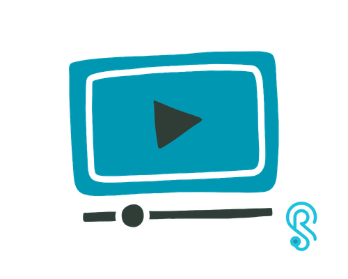 Tablet device with black bezel and blank beige screen, angled on light blue background.